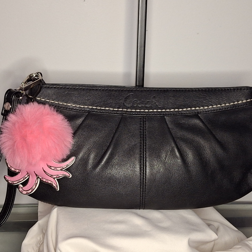 Coach 2009 Pleated Leather Convertible Wristlet and Clutch